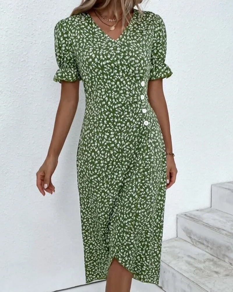 Giselle - Elegante bloemen V-hals