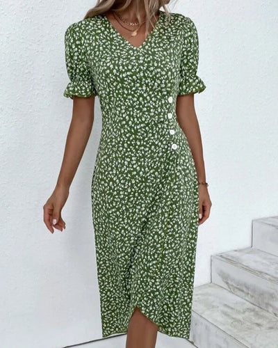 Giselle - Elegante bloemen V-hals