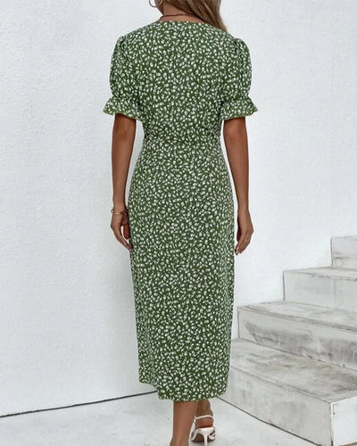 Giselle - Elegante bloemen V-hals