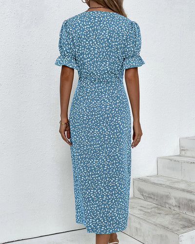 Giselle - Elegante bloemen V-hals