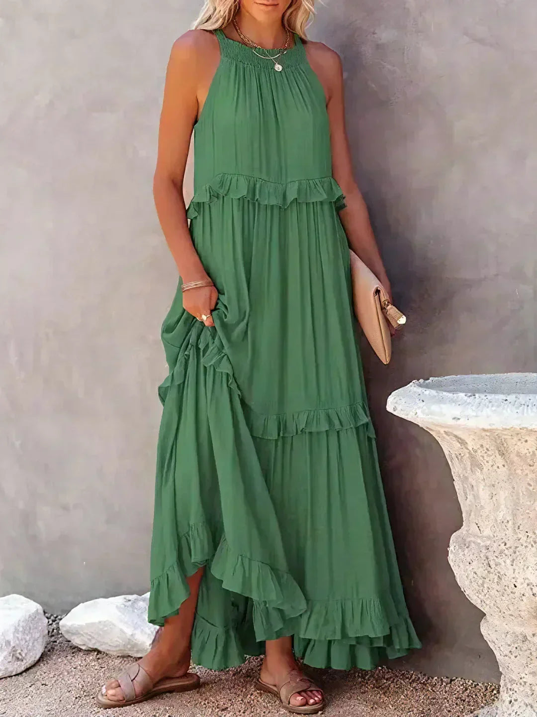 Emilia - Halter Maxijurk
