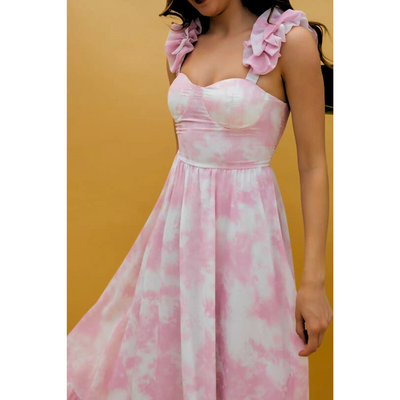 Sarah - Ruffle Midi Jurk