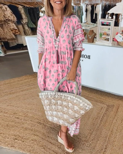 Louise - Jurk met V-hals