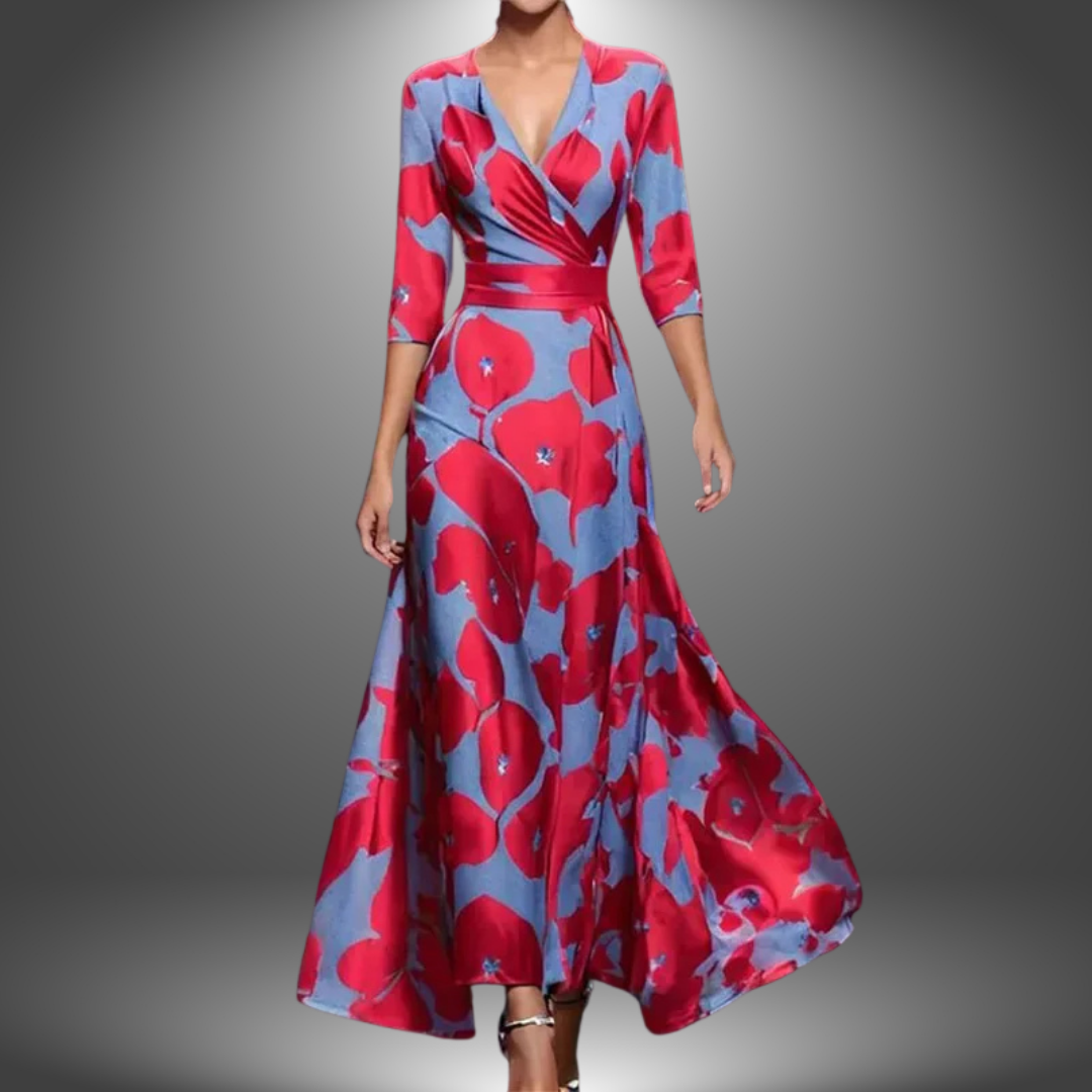 Leigh - Gedrukte Wrap Jurk