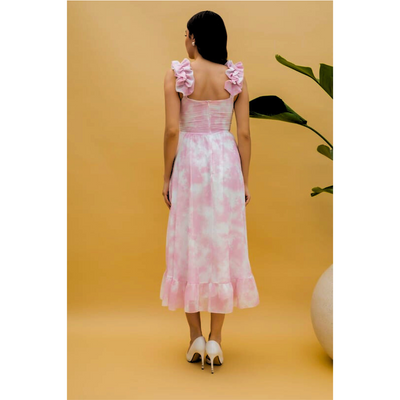 Sarah - Ruffle Midi Jurk