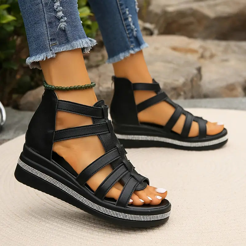 Elegante Wedge Sandalen