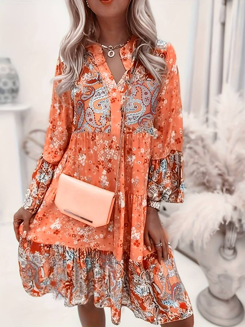 Ashley - Gedrukte Boho Jurk