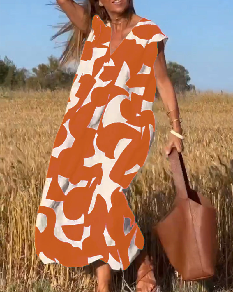 Alvina - Ontspannen Abstract Jurk