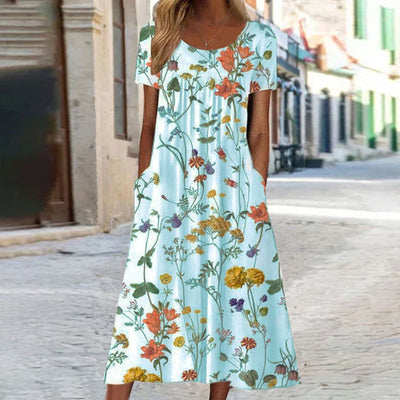 Isabella™ Boho Bloemenjurk met Buikbedekking