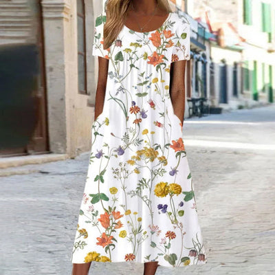 Isabella™ Boho Bloemenjurk met Buikbedekking