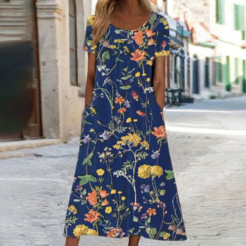 Isabella™ Boho Bloemenjurk met Buikbedekking