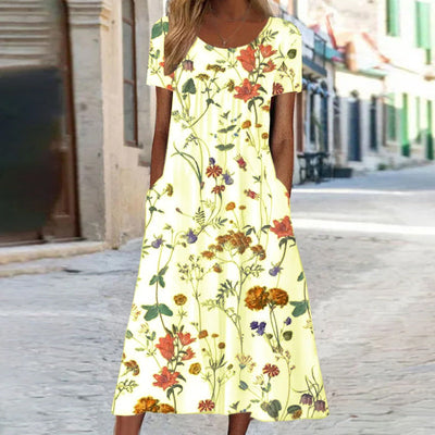 Isabella™ Boho Bloemenjurk met Buikbedekking