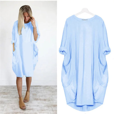 Amanda - Comfortabele Tummy Covering Jurk