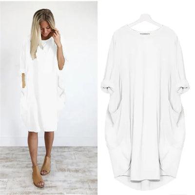 Amanda - Comfortabele Tummy Covering Jurk