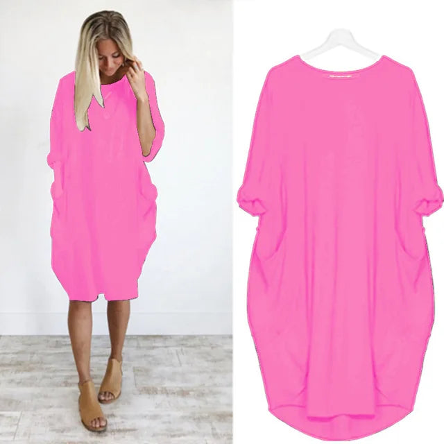 Amanda - Comfortabele Tummy Covering Jurk