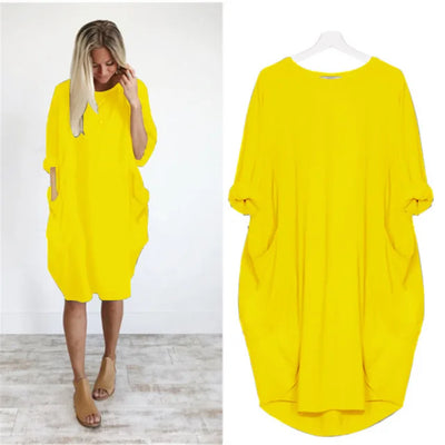 Amanda - Comfortabele Tummy Covering Jurk