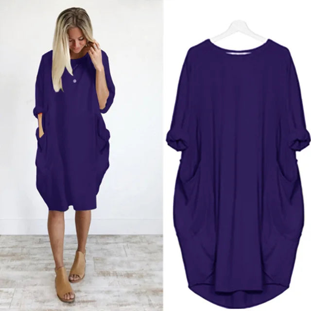 Amanda - Comfortabele Tummy Covering Jurk