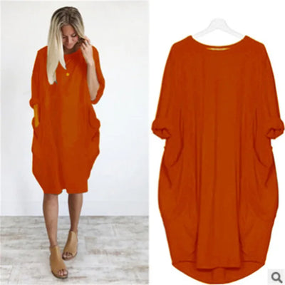 Amanda - Comfortabele Tummy Covering Jurk