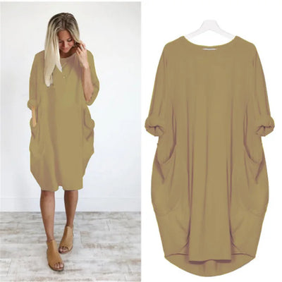 Amanda - Comfortabele Tummy Covering Jurk