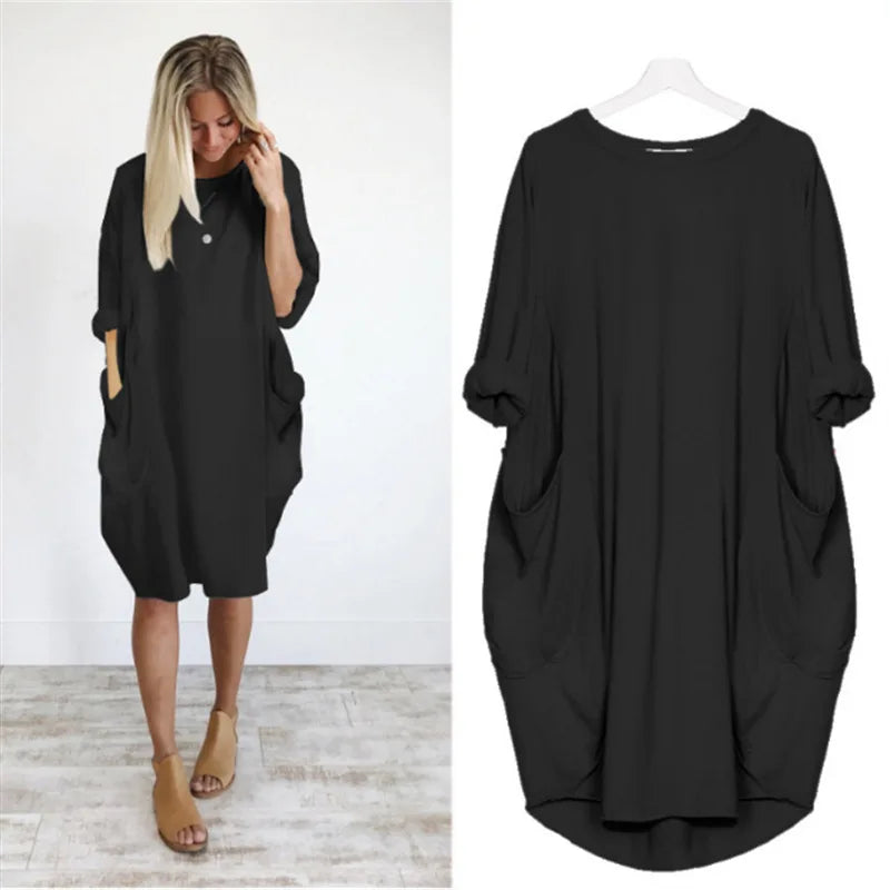 Amanda - Comfortabele Tummy Covering Jurk