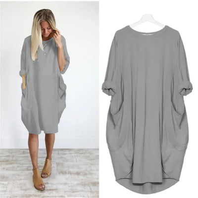 Amanda - Comfortabele Tummy Covering Jurk