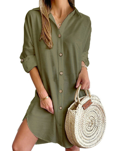 Cassy - Knop-Op Shirtjurk