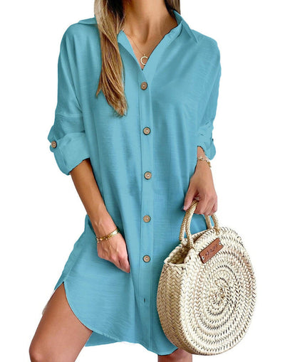 Cassy - Knop-Op Shirtjurk
