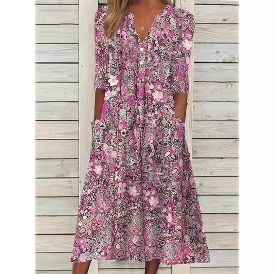 Eliza - Bloemen Zomerjurk