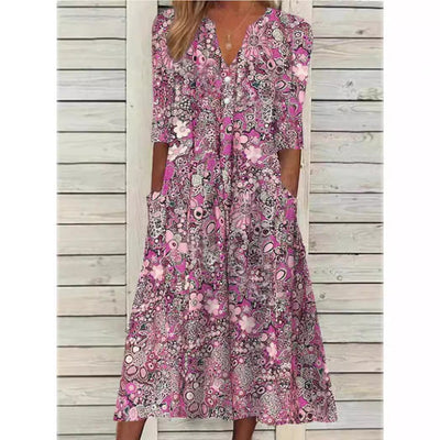 Eliza - Bloemen Zomerjurk
