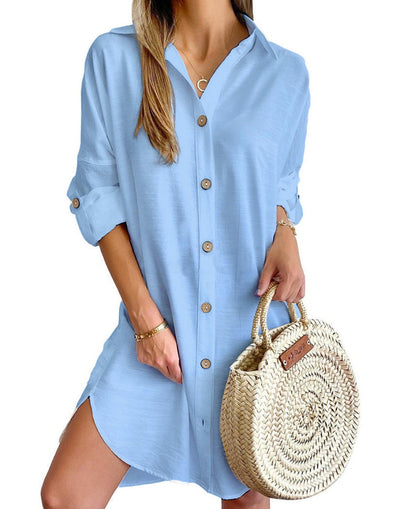 Cassy - Knop-Op Shirtjurk