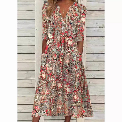 Eliza - Bloemen Zomerjurk