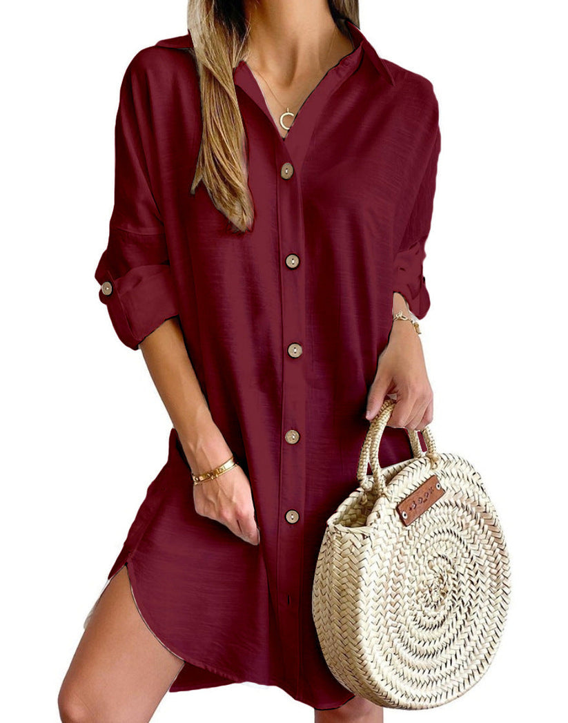 Cassy - Knop-Op Shirtjurk