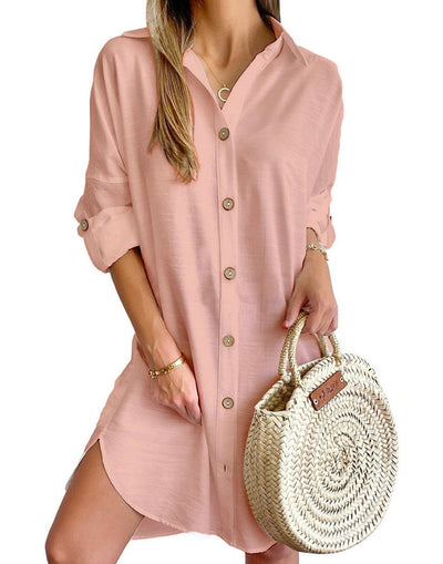 Cassy - Knop-Op Shirtjurk