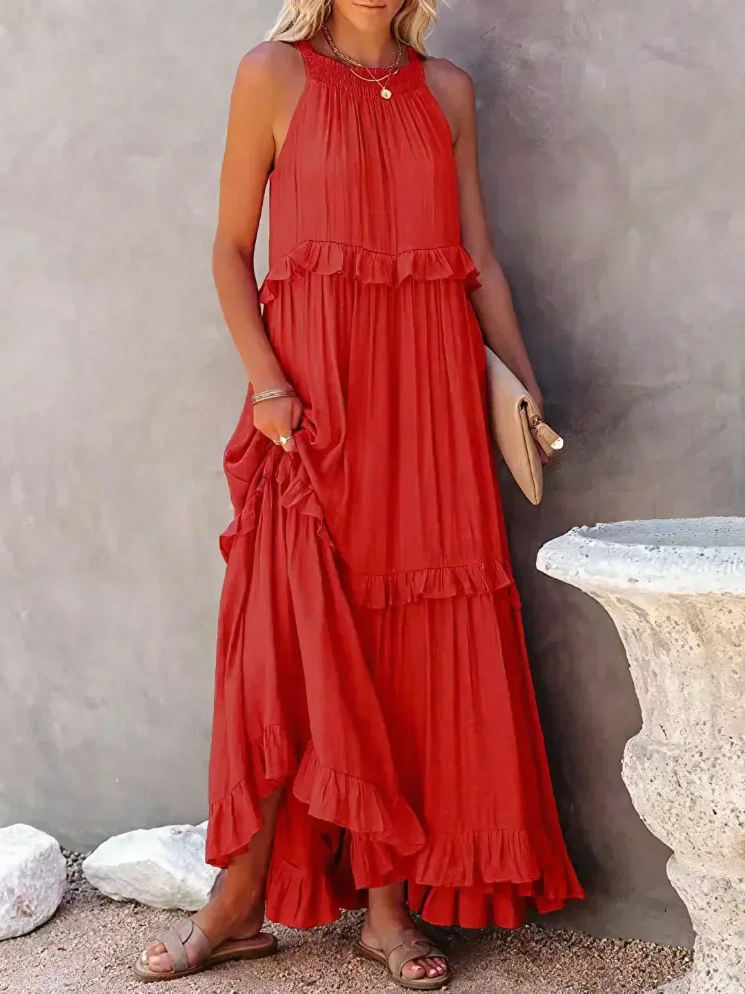 Emilia - Halter Maxijurk
