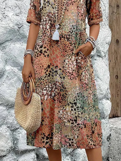 Florencia | Levendige Midi Jurk