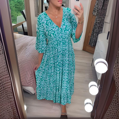 Astrid - Boho-geprinte jurk