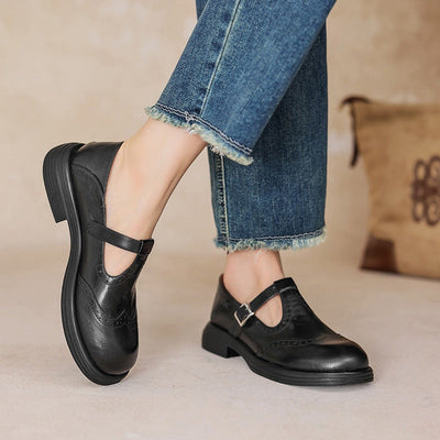 VERDA™ – ELEGANTE MARY JANE-SCHOENEN IN LEDER