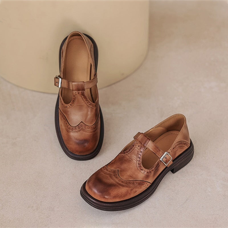 VERDA™ – ELEGANTE MARY JANE-SCHOENEN IN LEDER