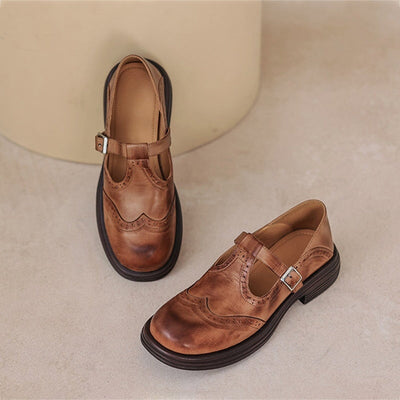 VERDA™ – ELEGANTE MARY JANE-SCHOENEN IN LEDER